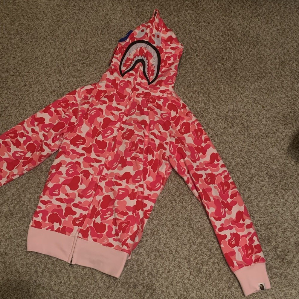 Pink Bape hoodie